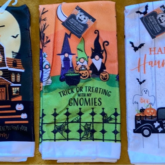 Halloween Fall Spooky Hand Towels Home Decor - Halloween Kitchen Decor - Picture 6 of 8